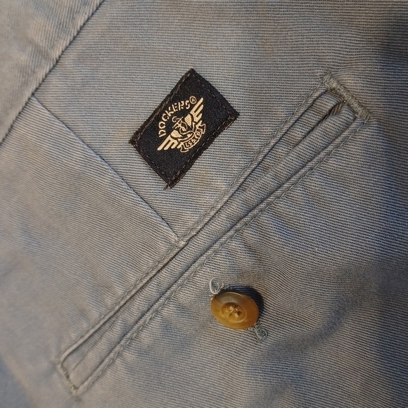 Dockers Blue Khaki's Sz 33 - Picture 4 of 6